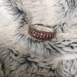 Swarovski pink band ring